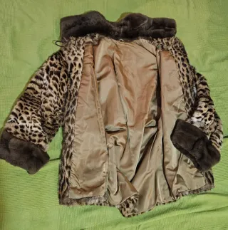 Chaquetón vintage ocelote talla 44