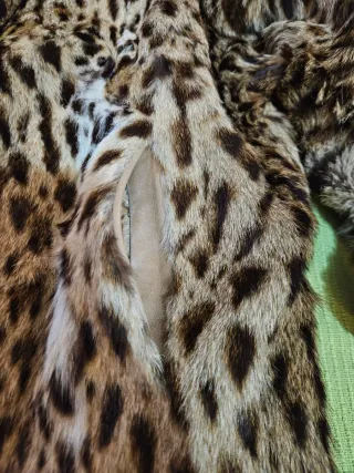 Chaquetón vintage ocelote talla 44