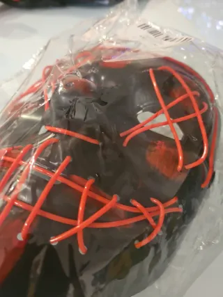 Máscara de Halloween LED Roja