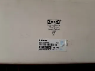 Ikea. Bandeja Portavelas. Cerámica Blanca