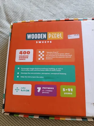 Juego Mosaico Madera Pixel Sweets 400 Piezas