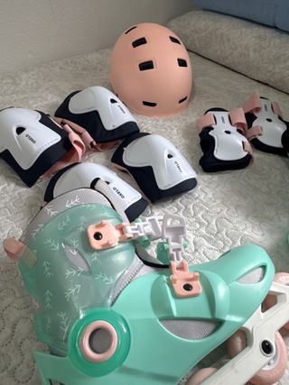 Conjunto Patines Línea y Protecciones