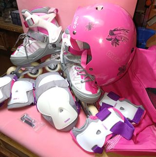 Patines Oxelo Fit 5 JR + Protecciones