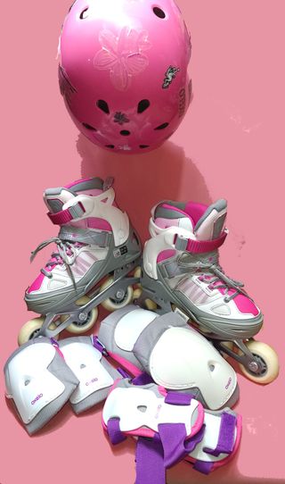 Patines Oxelo Fit 5 JR + Protecciones