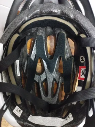 Casco de bici infantil GES rosa y blanco