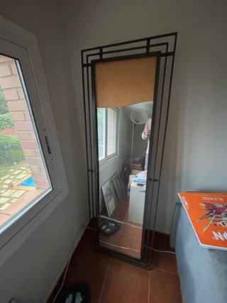 Espejo Marco Metálico Negro