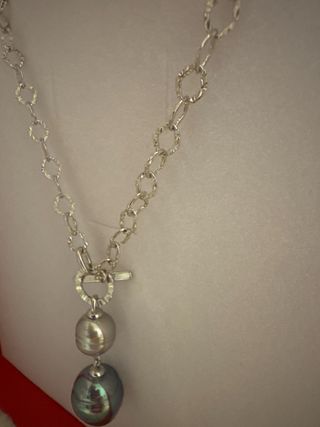 Collar Majorica Perlas Grises y Multicolor