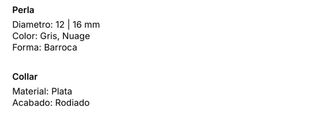 Collar Majorica Perlas Grises y Multicolor