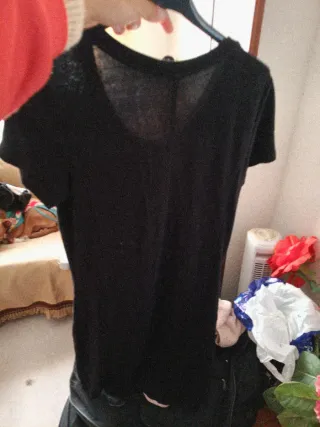 Vestido negro corto con bolsillos Talla M