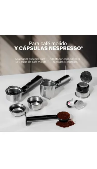 Cafetera Princess CAPSULAS Y MOLIDO