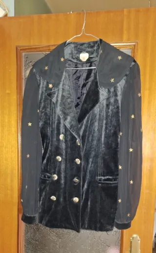 Chaqueta de Fiesta Negra terciopelo