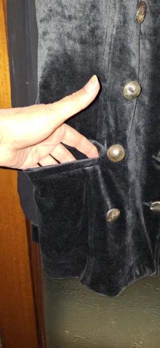 Chaqueta de Fiesta Negra terciopelo