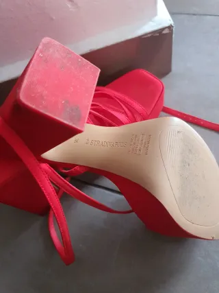 Sandalias rojas plataforma talla 36