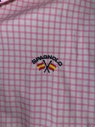 Camisa Spagnolo cuadros rosa talla 14 años