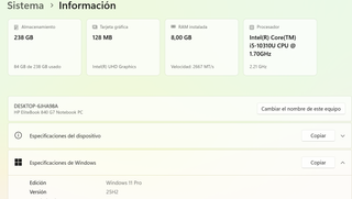 Portátil HP Elitebook 840 G7 i5-10310U