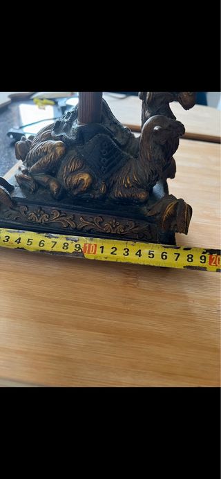 2 x Lámparas de mesa con camellos