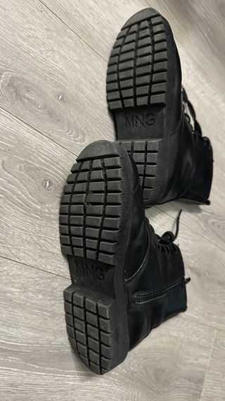 Botas Mango niña talla 33 cremallera y cordones