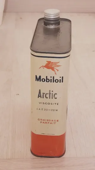 Lata aceite antigua Mobil Oil