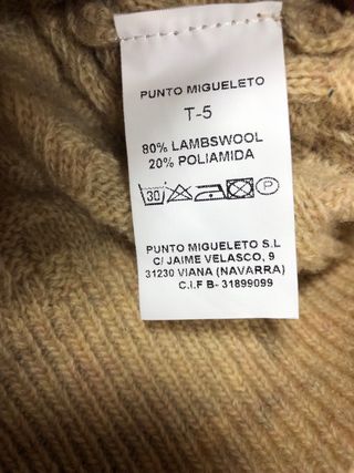 Jersey de punto hombre beige