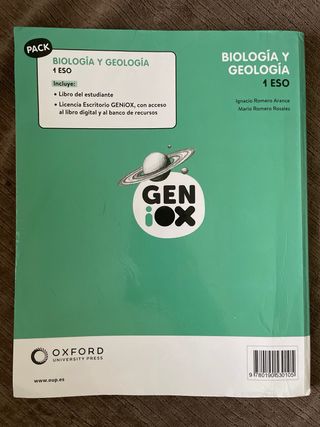 Biología y Geología 1º ESO Geniox Oxford