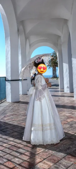 Vestido Comunión, Tocado y Zapatos