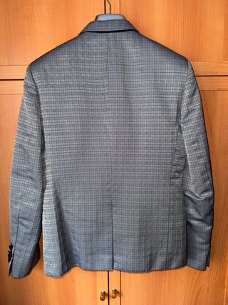 Traje Thomas Pina Gris Cuadros