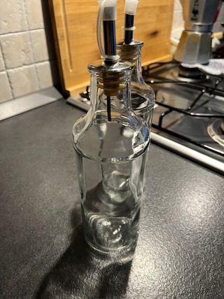 Set 2 oliere in vetro usate poco