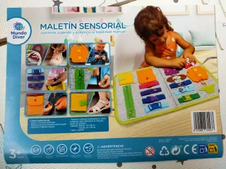 Maletín sensorial con broches NUEVO
