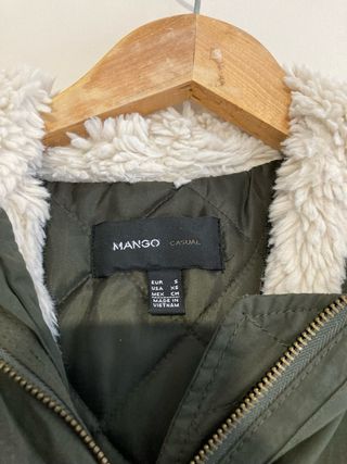 Cazadora Mango Verde Talla M