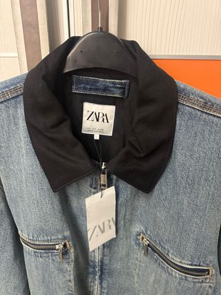 Chaqueta Zara Denim Hombre L Nueva