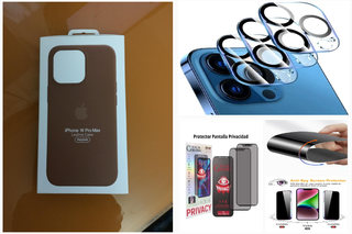 Pack Funda Apple iphone 16 Pro Max + Protectores