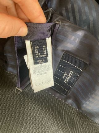 Traje Cortefiel Slimfit Gris azulado