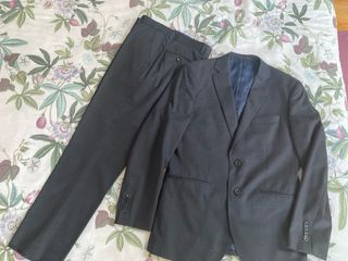 Traje Cortefiel Slimfit Gris azulado