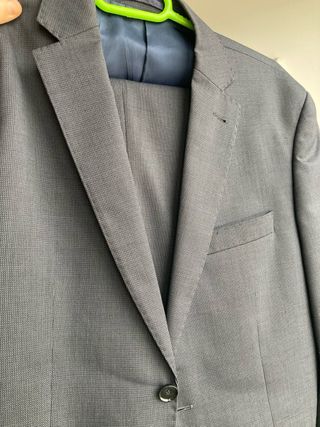 Traje Cortefiel Slimfit Gris azulado