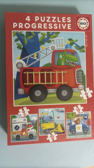 Puzzles 4 diferentes Marca Educa Sin estrenar