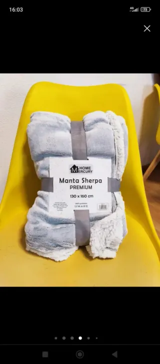 Manta Sherpa 130x160 cm NUEVA. OFERTAAAAAAA