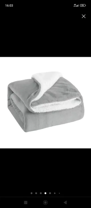 Manta Sherpa 130x160 cm NUEVA. OFERTAAAAAAA