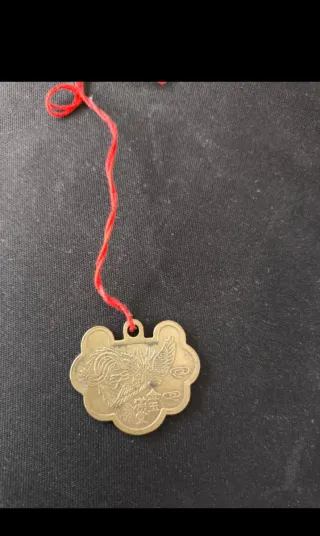 Amuleto chino de Dragón y Fénix Protección suerte