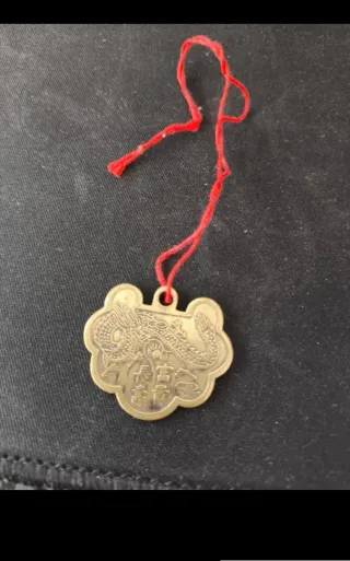 Amuleto chino de Dragón y Fénix Protección suerte