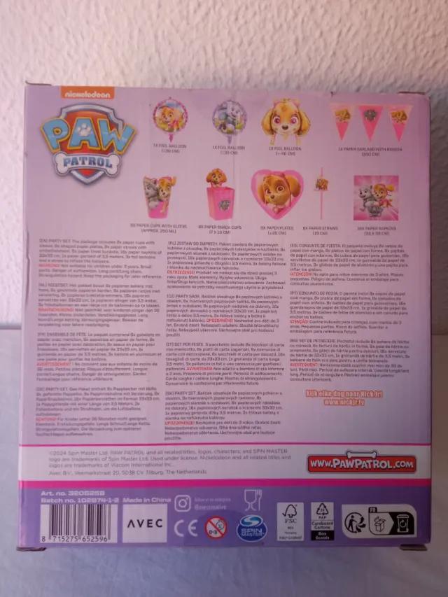 Set Fiesta Paw Patrol Precintado