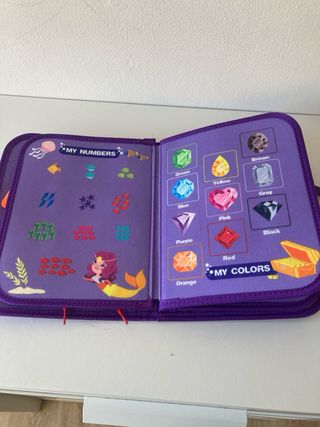 Carpeta de fieltro con sirenas con ejercicios bebe