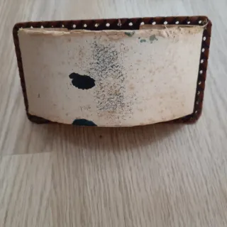 Secante antiguo de cuero y madera