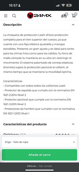 Chaqueta Protección Integral Leatt