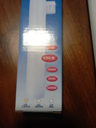 Lámpara linestra de LED 7W 1 casquillo