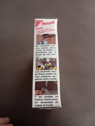 Caja Flan Royal Coleccionista Años 80