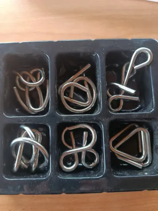 Juego 6 Puzzles Metálicos