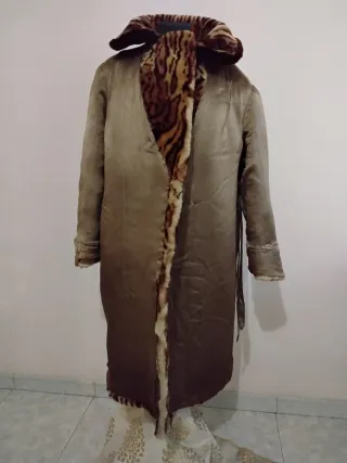 Cappotto vero montone stampa maculato