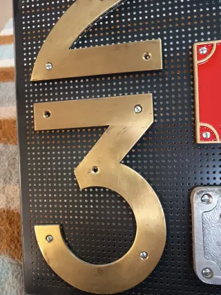 Placas y números de vagones Ferroviarios