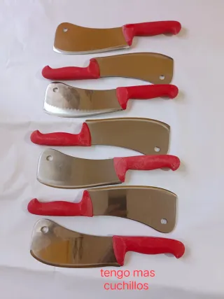 machetas carnicero  mango rojo precio cada una
