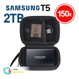 SSD Samsung T5 2TB + Funda GRATIS